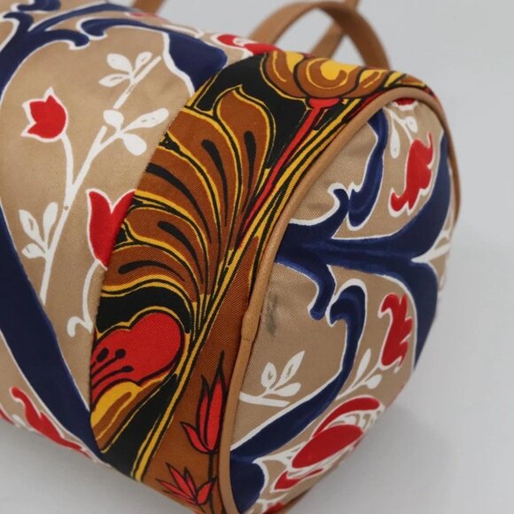 PRADA Shoulder Bag Silk Beige Gold Auth 114898V - Picture 9 of 16